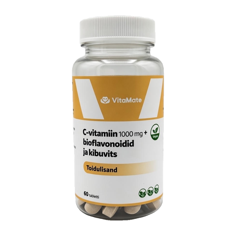 C-vitamiin 1000 mg + bioflavonoidid ja kibuvits. Toidulisand.