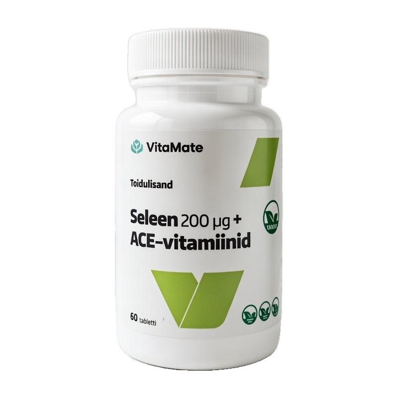 Seleen 200 μg + ACE-vitamiinid. Toidulisand.